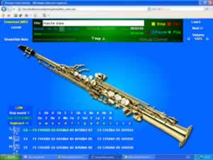 Saksofon soprano virtual
