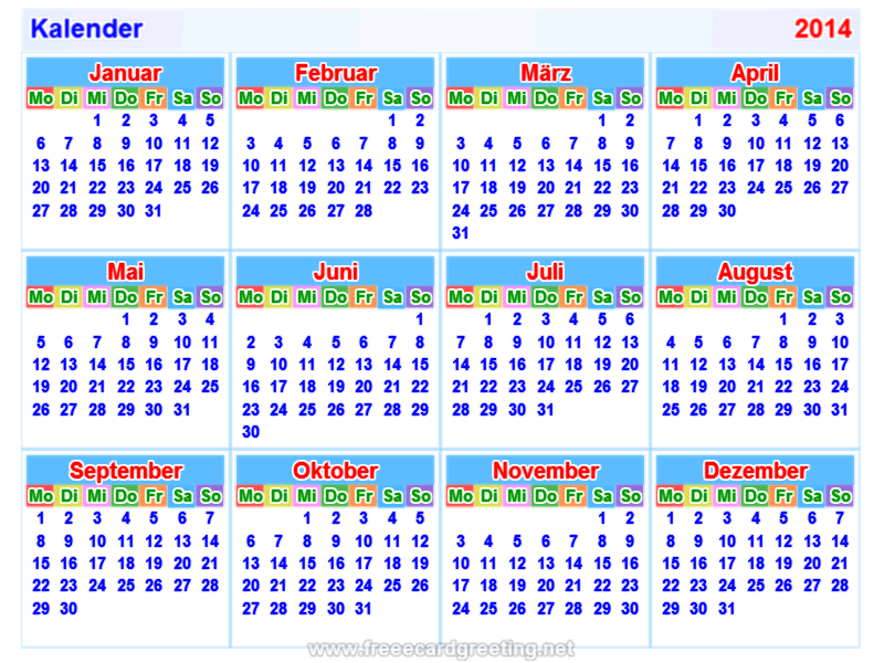 Kalender 2014