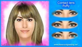 Color Contact lens Puffy