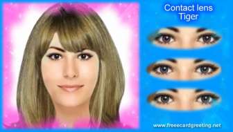 Color Contact lens Tiger