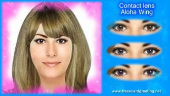 Color Contact lens Wing Aloha