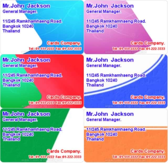 Business card design
