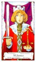 tarot card deck hanson roberts JUSTICE
