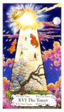 tarot card deck hanson roberts THE TOWER