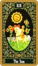 tarot card deck russian THE MOON