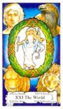 tarot card deck hanson roberts THE WORLD