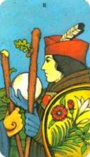 tarot card deck morgan greerTHE TWO OF WANDS