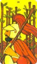 tarot card deck morgan greerTHE NINES OF WANDS