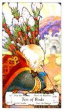 tarot card deck hanson roberts THE TENS OF WANDS