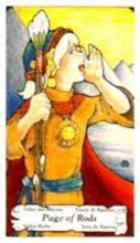 tarot card deck hanson roberts THE PAGES OF WANDS