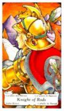 tarot card deck hanson roberts THE KNIGHTS OF WANDS