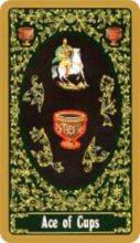 tarot card deck russian THE ACE OF CUPS