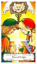 tarot card deck hanson roberts THE TWO OF CUPS