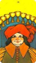 tarot card deck morgan greerTHE NINES OF CUPS