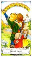 tarot card deck hanson roberts THE TENS OF CUPS