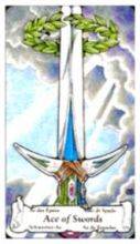 tarot card deck hanson roberts THE ACE OF SWORDS