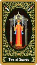 tarot card deck russian THE TWO OF SWORDS