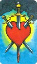tarot card deck morgan greerTHE THREE OF SWORDS