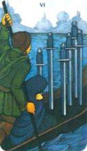 tarot card deck morgan greerTHE SIXS OF SWORDS