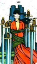 tarot card deck morgan greerTHE EIGHTS OF SWORDS