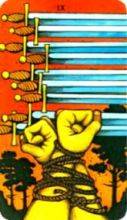 tarot card deck morgan greerTHE NINES OF SWORDS