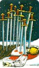 tarot card deck morgan greerTHE TENS OF SWORDS