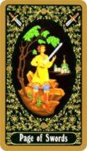 tarot card deck russian THE PAGES OF SWORDS
