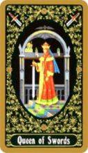 tarot card deck russian THE QUEENS OF SWORDS