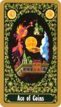 tarot card deck russian THE ACE OF PENTACLES