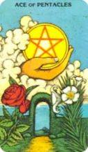 tarot card deck morgan greerTHE ACE OF PENTACLES
