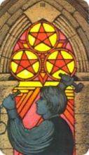 tarot card deck morgan greerTHE THREE OF PENTACLES