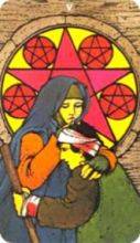 tarot card deck morgan greerTHE FIVES OF PENTACLES