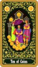 tarot card deck russian THE TENS OF PENTACLES