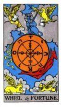 tarot card deck rider waite WHEEL OF FORTUNE