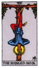 tarot card deck rider waite THE HANGED MAN