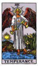 tarot card deck rider waite TEMPERANCE