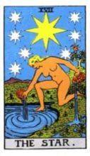 tarot card deck rider waite THE STAR