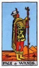 tarot card deck rider waite THE PAGES OF WANDS