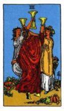tarot card deck rider waite THE THREE OF CUPS