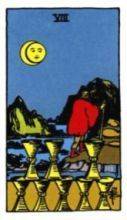 tarot card deck rider waite THE EIGHTS OF CUPS