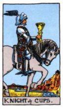 tarot card deck rider waite THE KNIGHTS OF CUPS