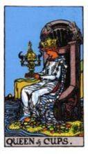 tarot card deck rider waite THE QUEENS OF CUPS