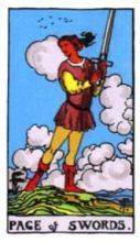 tarot card deck rider waite THE PAGES OF SWORDS