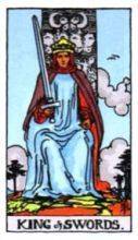 tarot card deck rider waite THE KINGS OF SWORDS