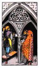 tarot card deck rider waite THE THREE OF PENTACLES