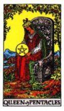 tarot card deck rider waite THE QUEENS OF PENTACLES