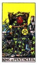 tarot card deck rider waite THE KINGS OF PENTACLES